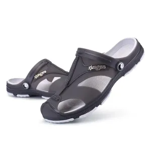 2019 new Flops Summer Fashion Sandals Men's Rubber Soft Shoes Home Outdoor Sports Beach Men's Slippers Massage Men Footwe