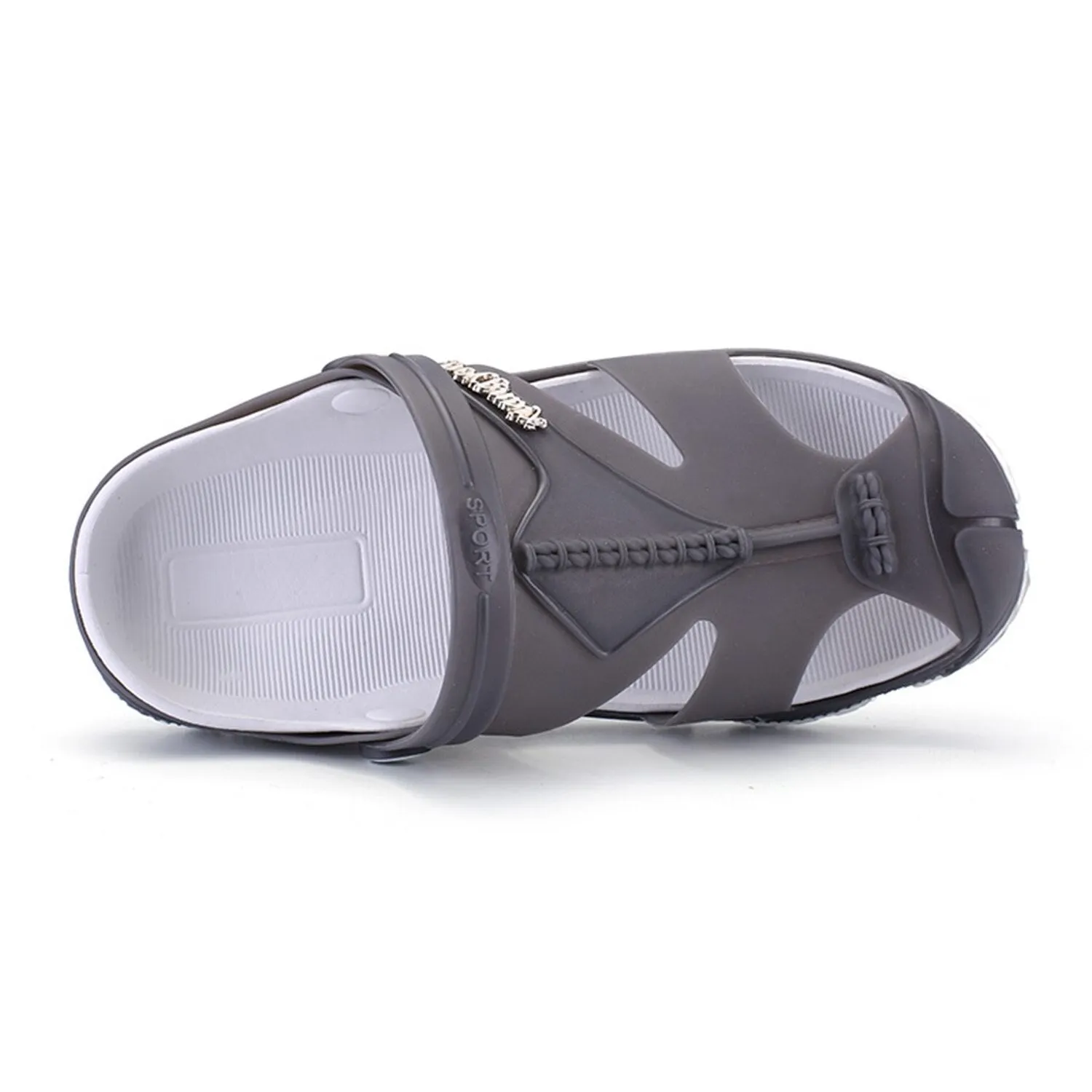 2019 new Flops Summer Fashion Sandals Men's Rubber Soft Shoes Home Outdoor Sports Beach Men's Slippers Massage Men Footwe