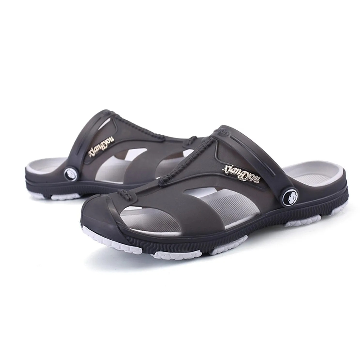 2019 new Flops Summer Fashion Sandals Men's Rubber Soft Shoes Home Outdoor Sports Beach Men's Slippers Massage Men Footwe