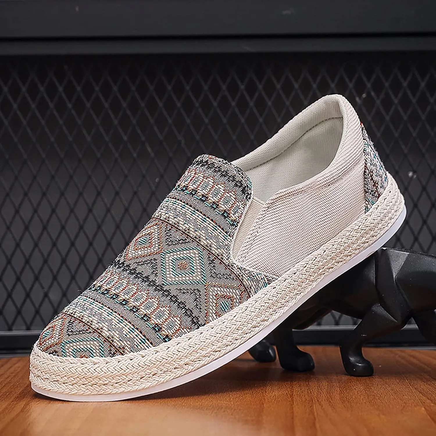 2022 Men's New Spring and Autumn Fisherman's Shoes Canvas Thick Soled Slip On Shoes Size 14 Casual Men Shoe Men's Sandals Men