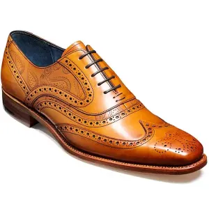 30% OFF BARKER McClean Shoes - Mens Brogue - Cedar Calf & Paisley Laser: Size: UK 10 & 12