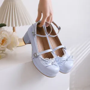 A-BUYBEA Patent Leather Mary Jane Style Shoes