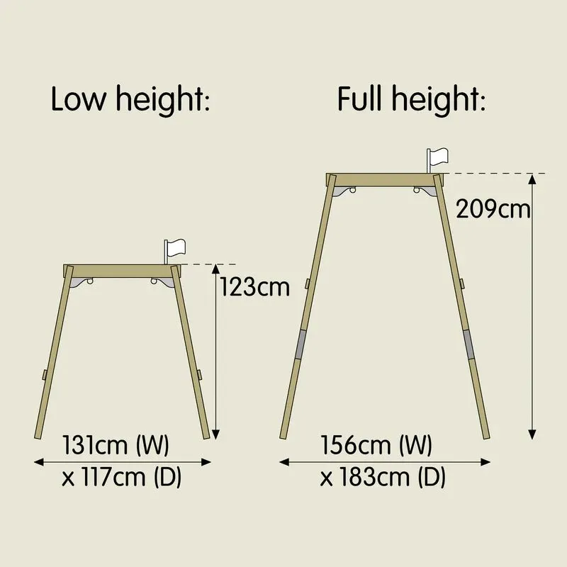 Acorn Growable Swing With Quadpod Seat