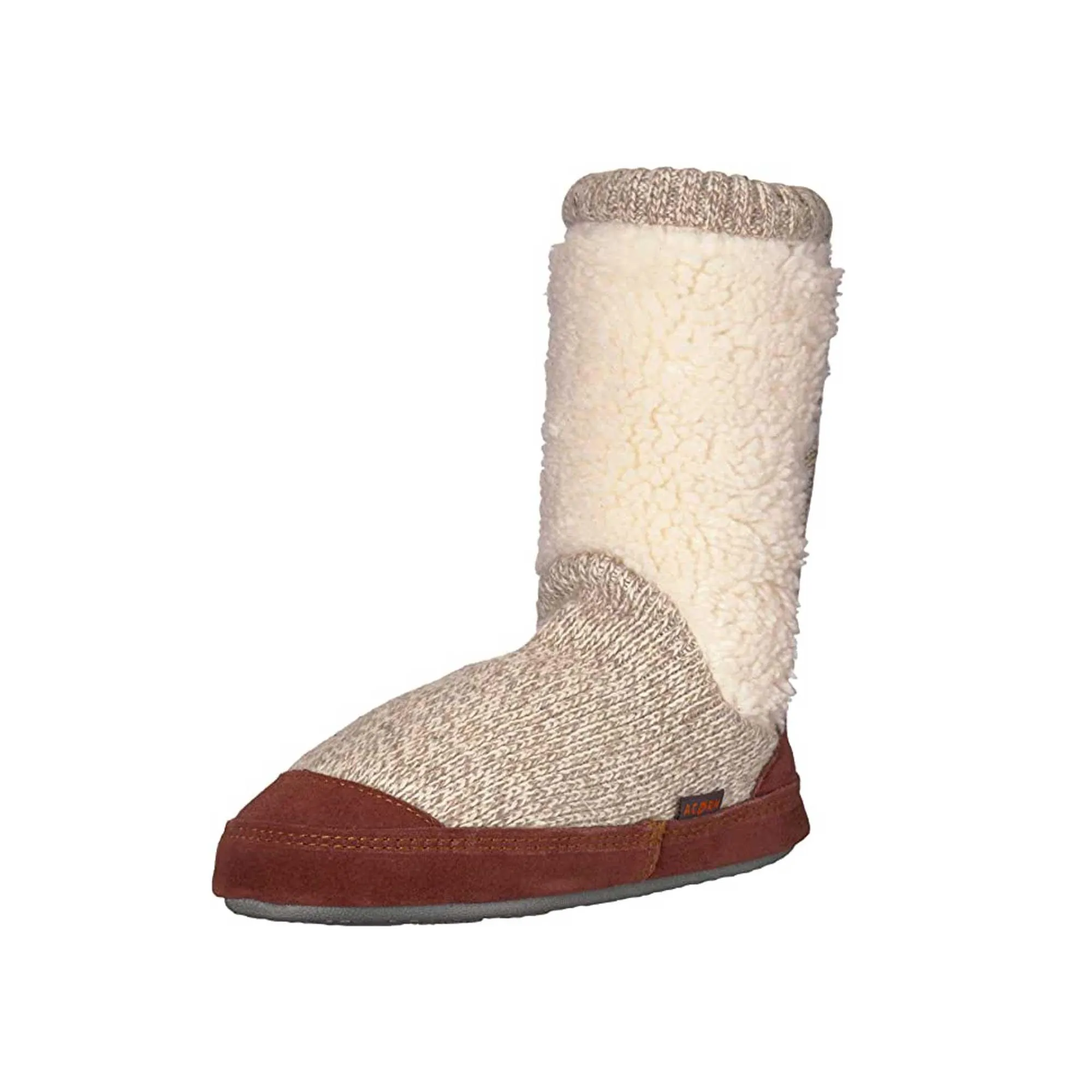 Acorn Kid's Slouch Boot Slippers - Comfort Buff Popcorn, K8/9 | A18703ACC8-9