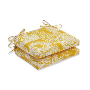 Addie Egg Yolk Squared Corners Seat Cushion (Set Of 2)