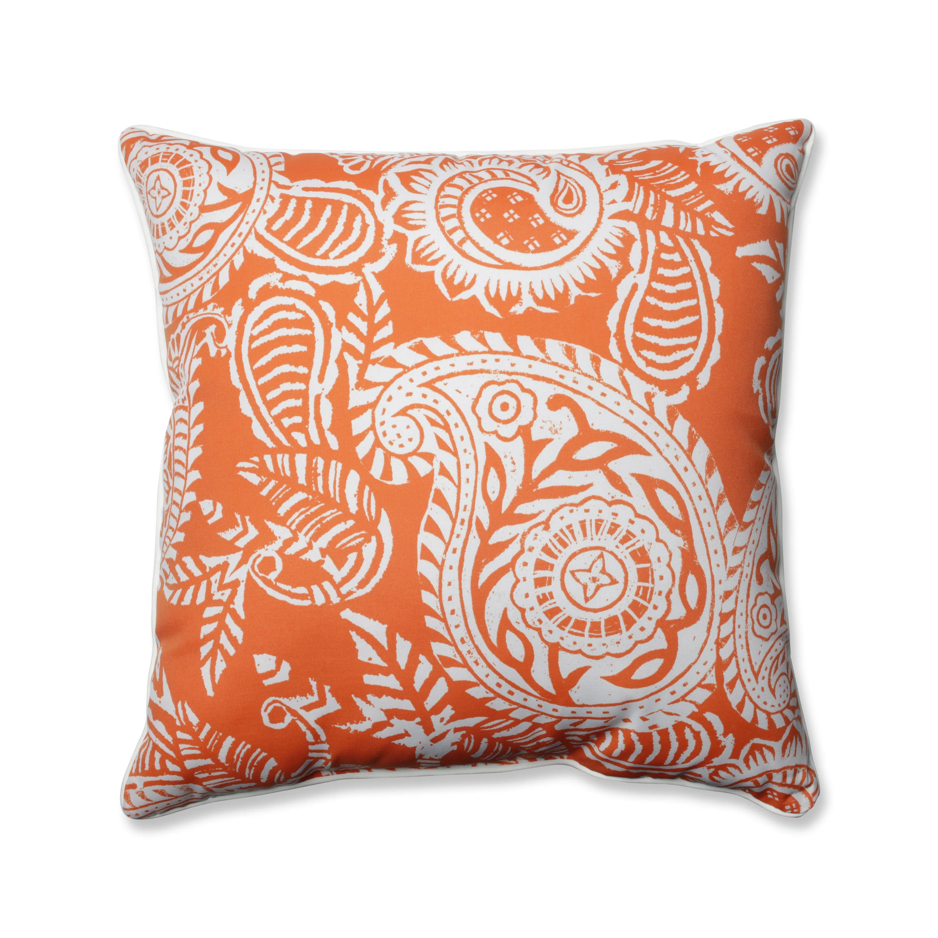 Addie Terra Cotta 25-Inch Floor Pillow