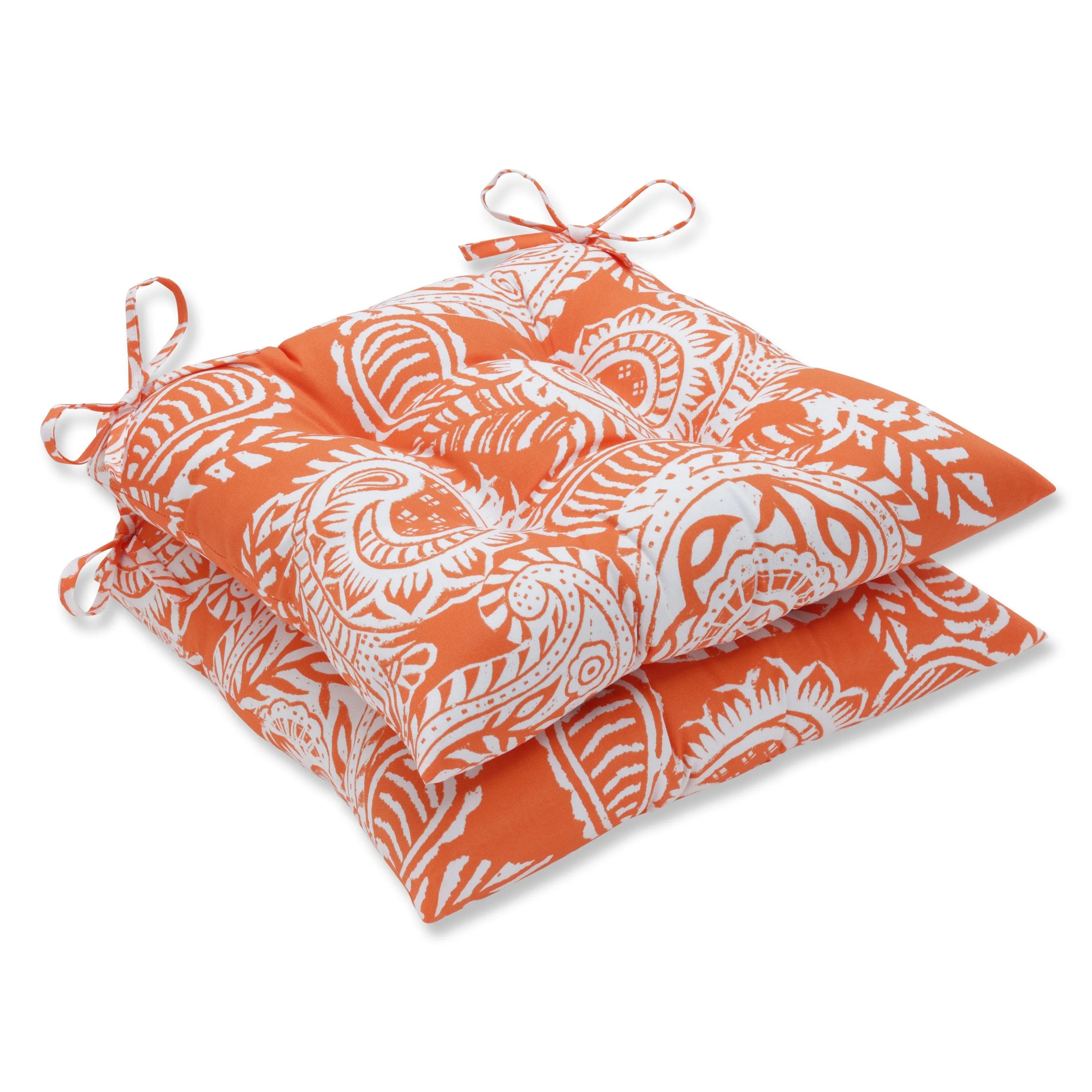 Addie Terra Cotta Tufted Seat Cushions