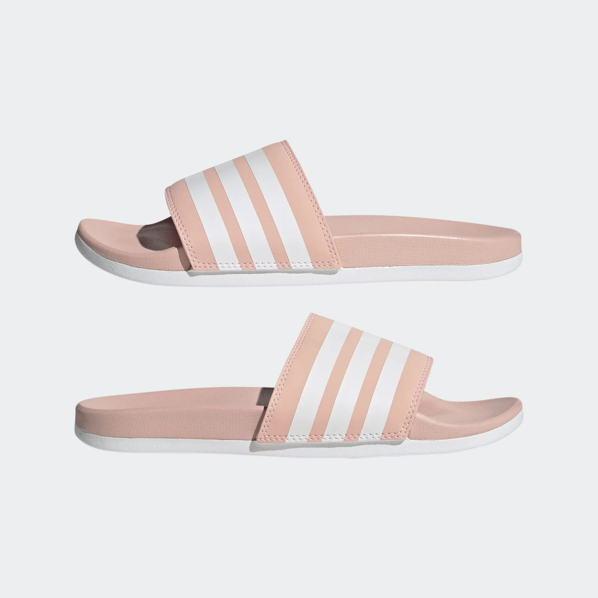 Adidas Adilette Cloudfoam Comfort Slides Stripe (Vapour Pink/Cloud White)(GV9739)