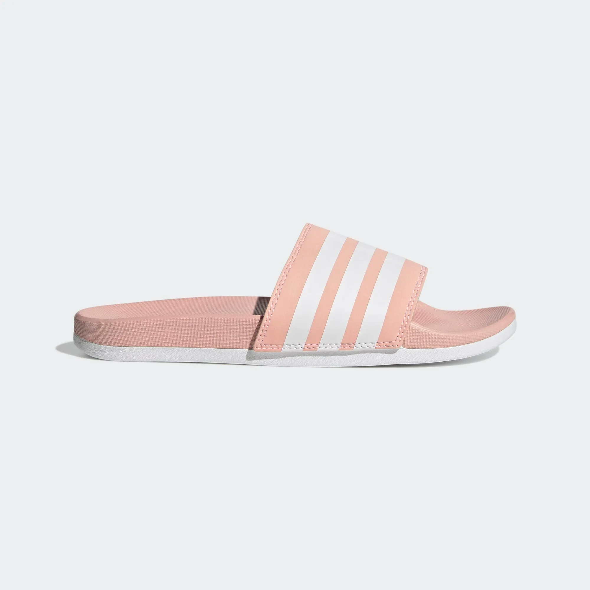 Adidas Adilette Cloudfoam Comfort Slides Stripe (Vapour Pink/Cloud White)(GV9739)