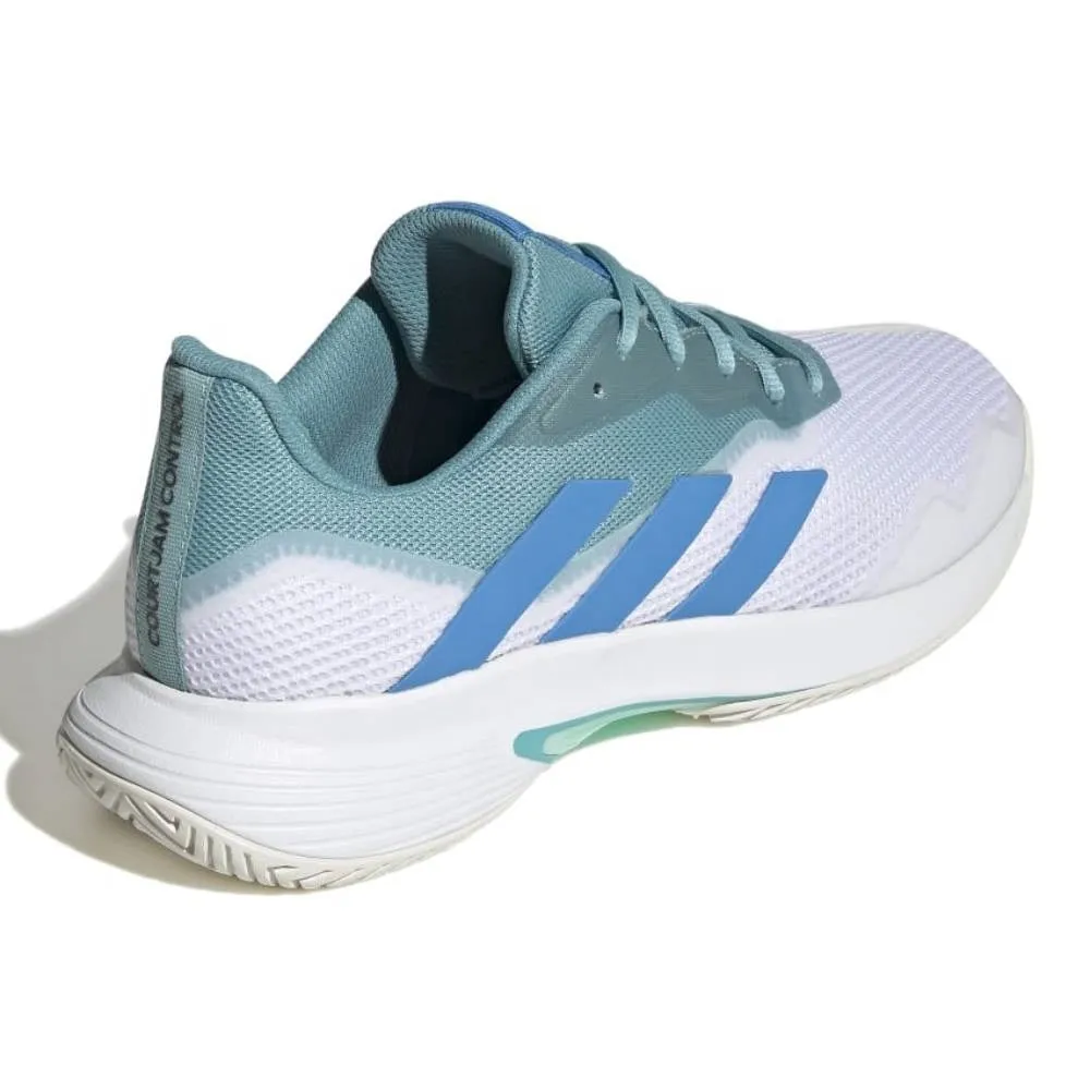 adidas Court Jam Control Men's Tennis Shoe (Min Ton/Pulse Blue/White)