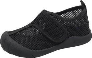 Adjustable Slides Summer New Hollowed Breathable Mesh Shoes Boys Baotou Anti Kick Sandals Girls Solid Color Beach Shoes