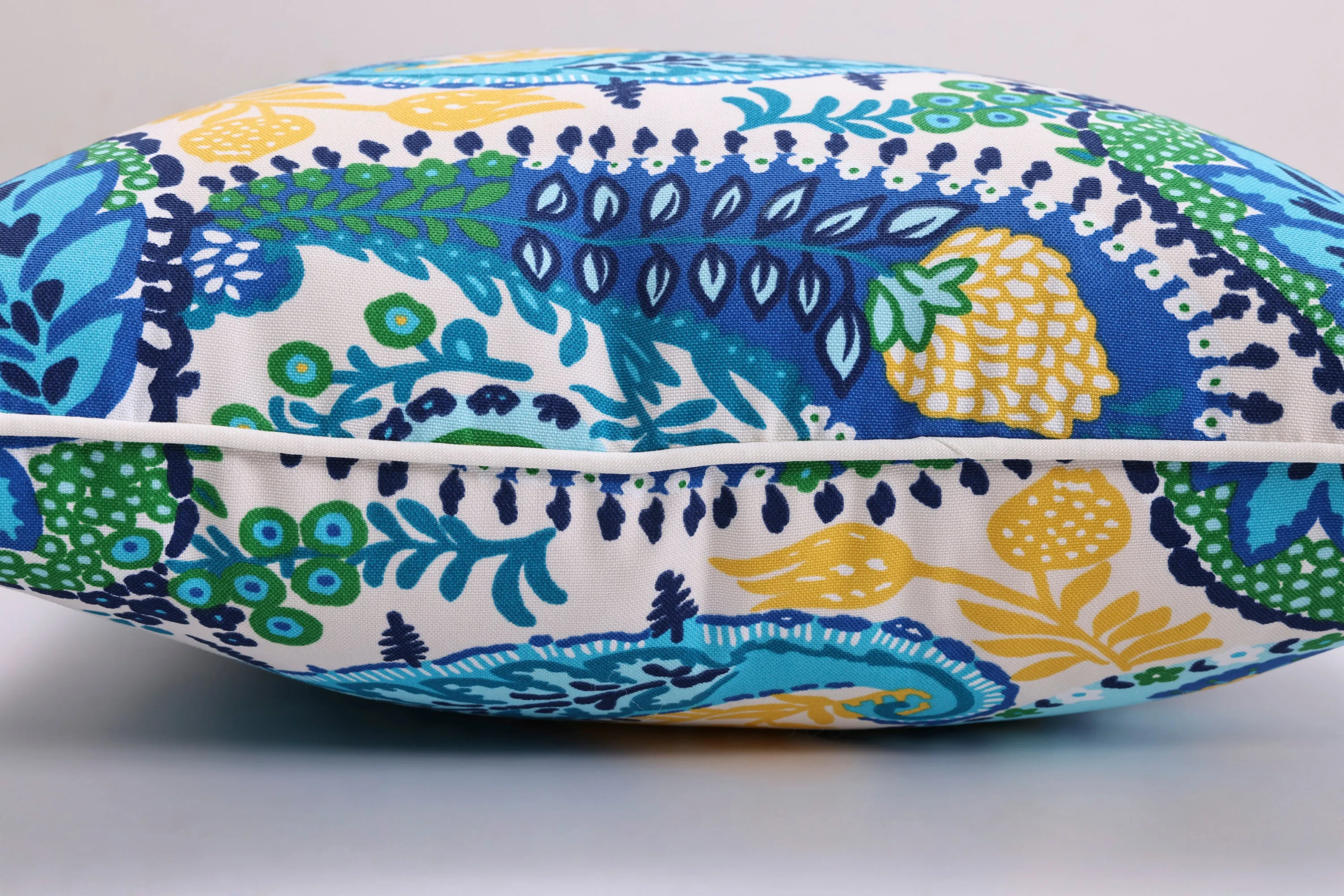 Amalia Paisley Blue 25-inch Floor Pillow