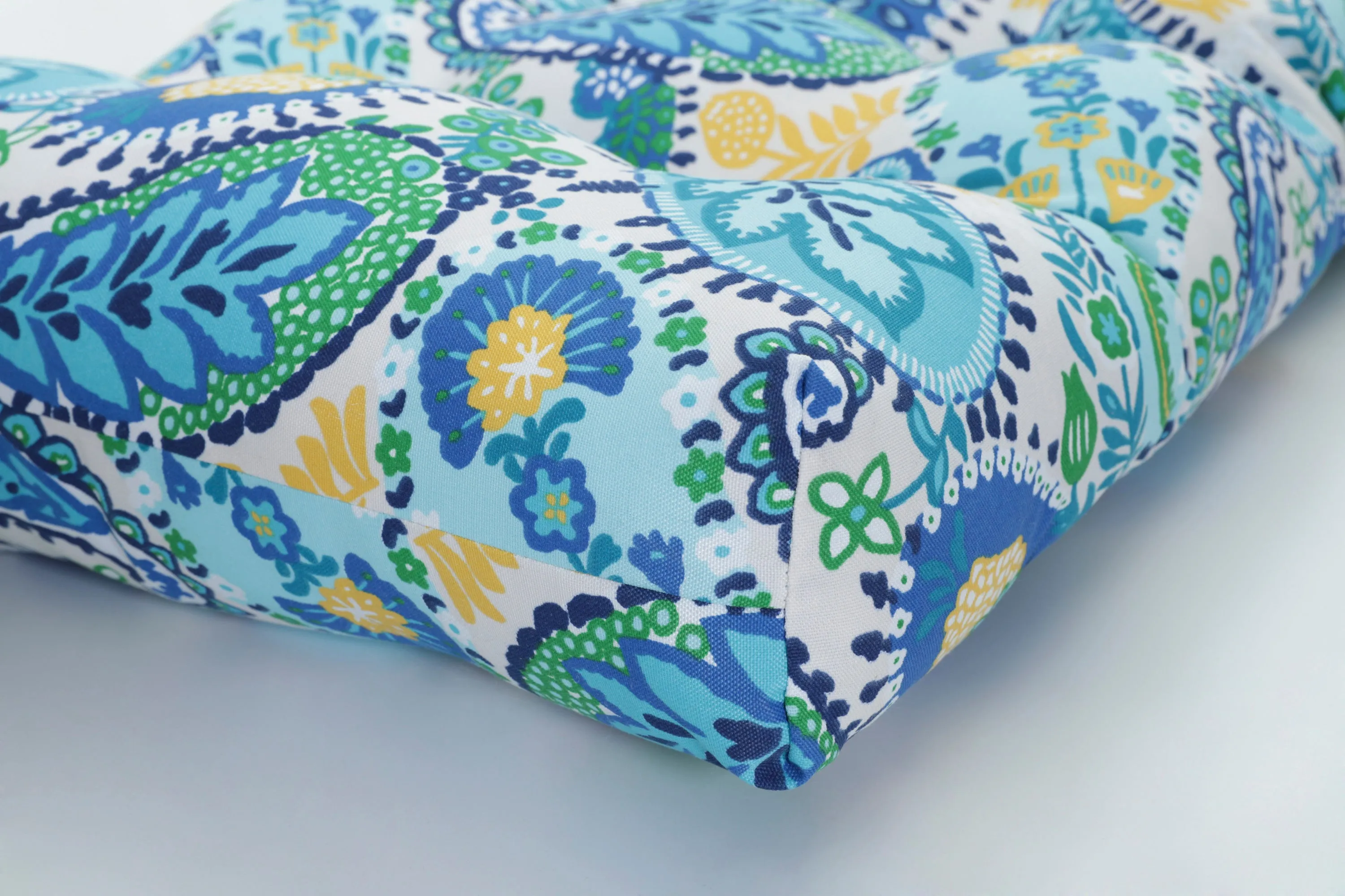 Amalia Paisley Blue 44" Blown Bench