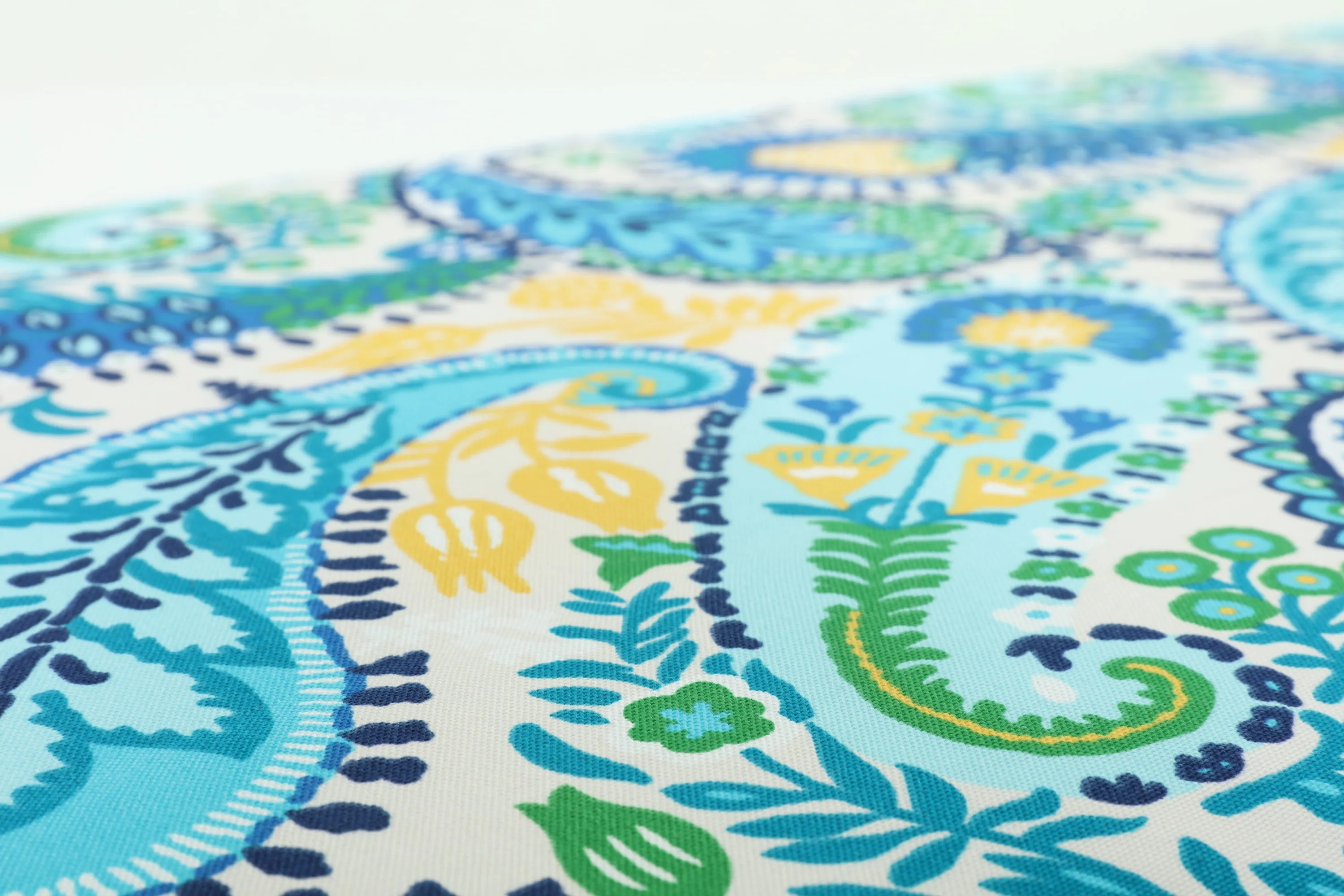 Amalia Paisley Blue 44" Blown Bench