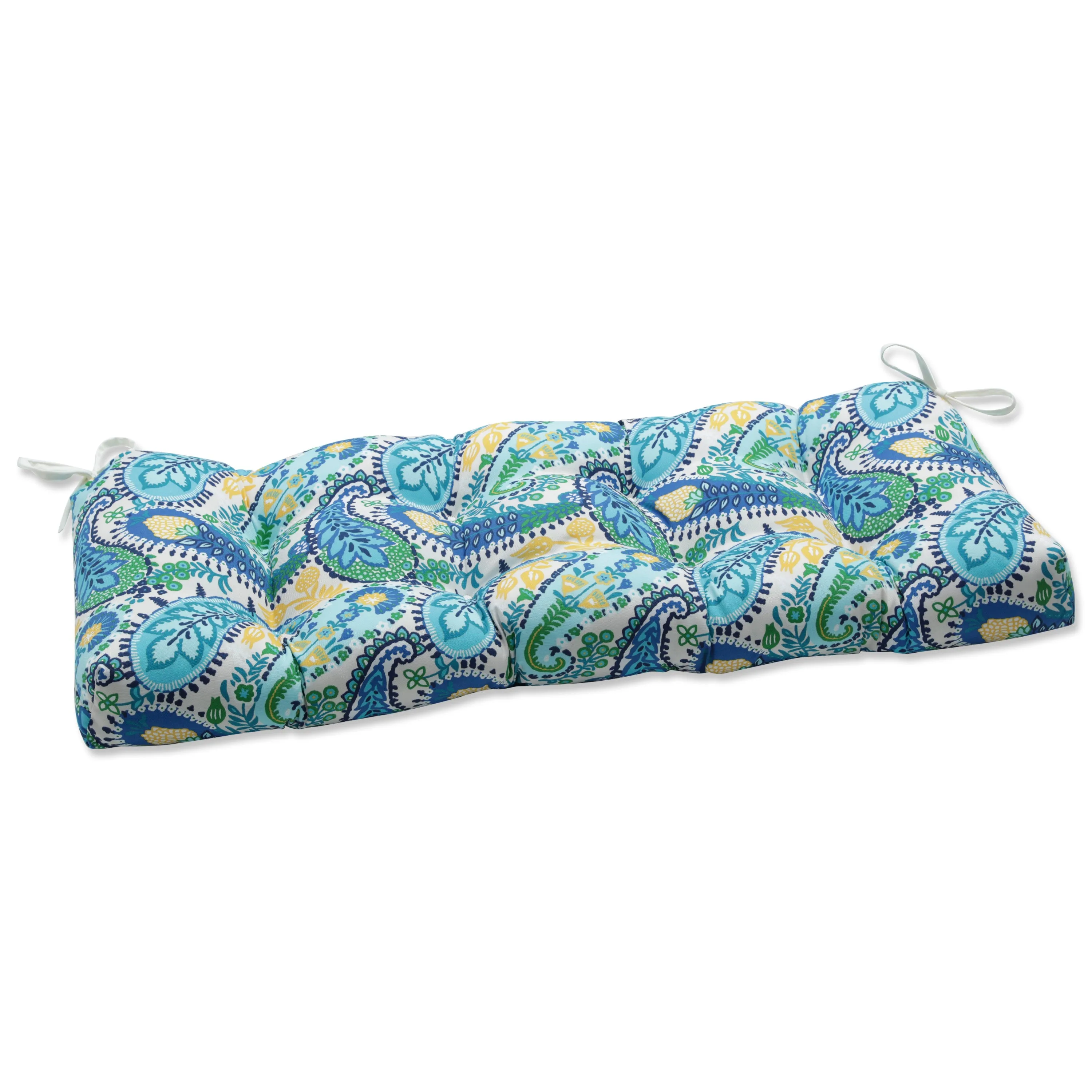 Amalia Paisley Blue 44" Blown Bench