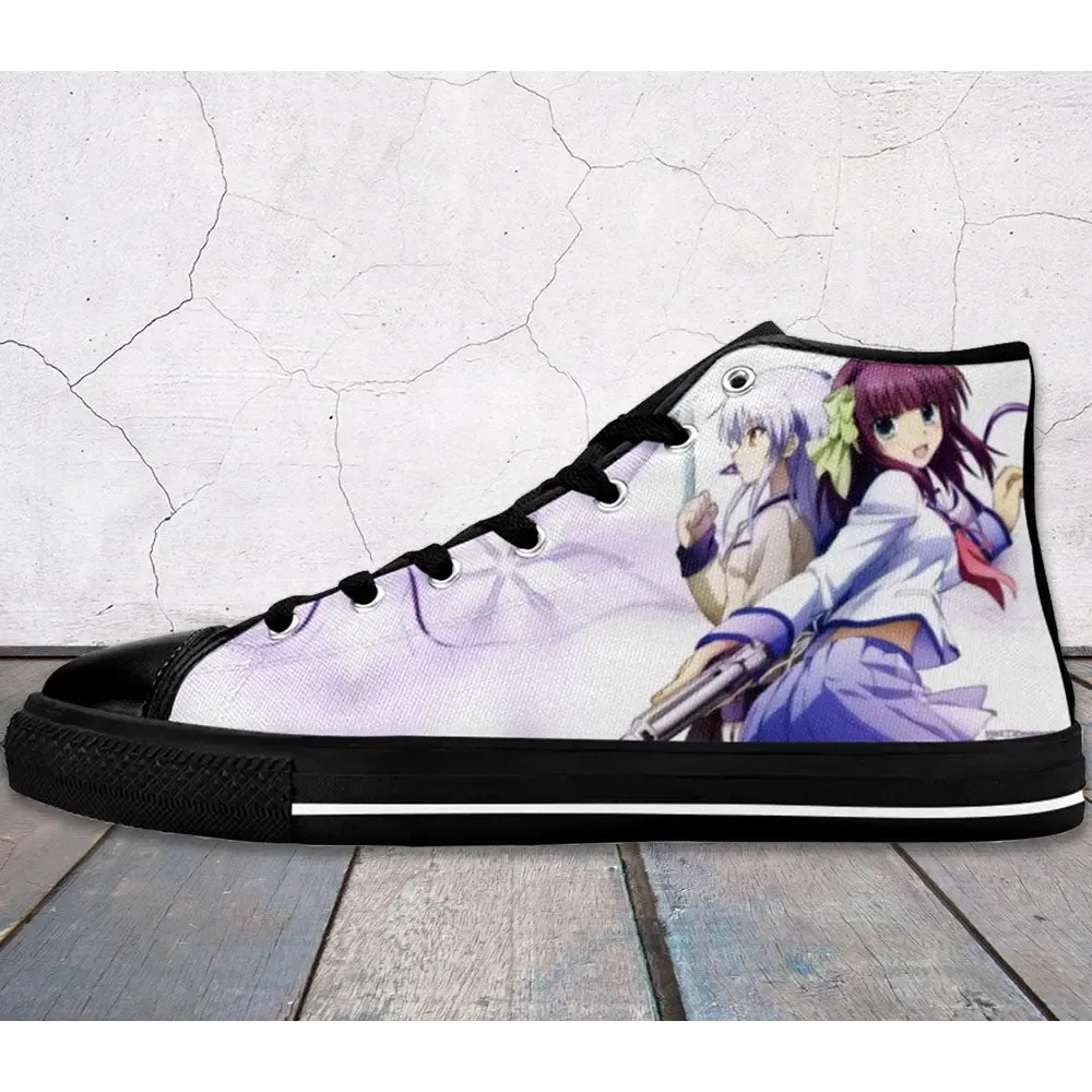 Angel Beats Shoes High Top Sneakers for Kids and Adults