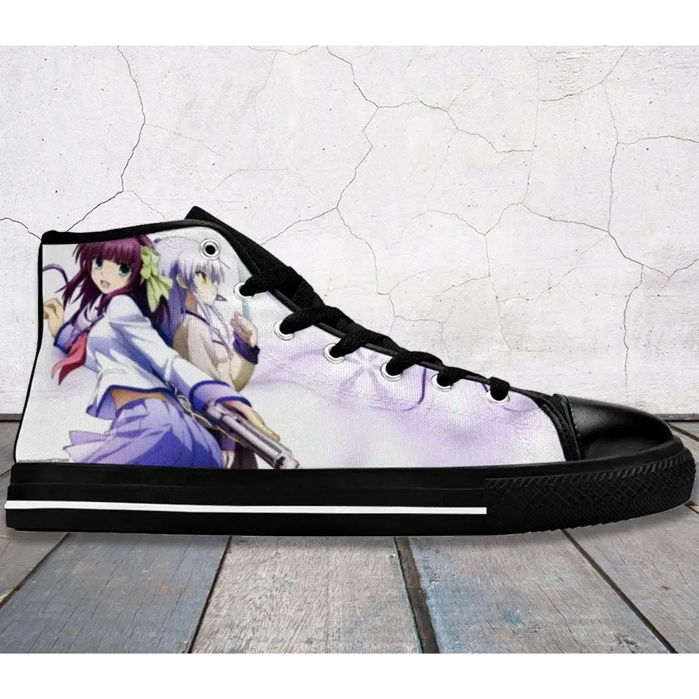 Angel Beats Shoes High Top Sneakers for Kids and Adults