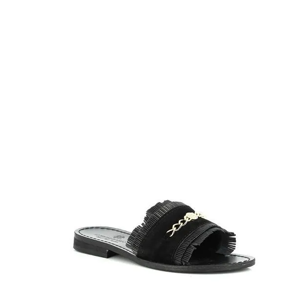 Antichi Romani 839 Nero Black Slides