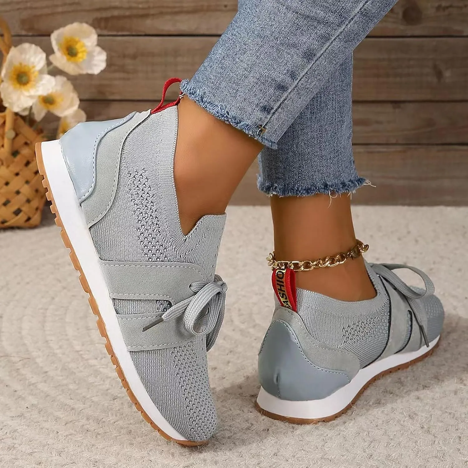 Arch Support Orthopedic Sneakers for Women Non Slip Cushion Fashion Running Tennis Shoes Versatile Dress Shoe