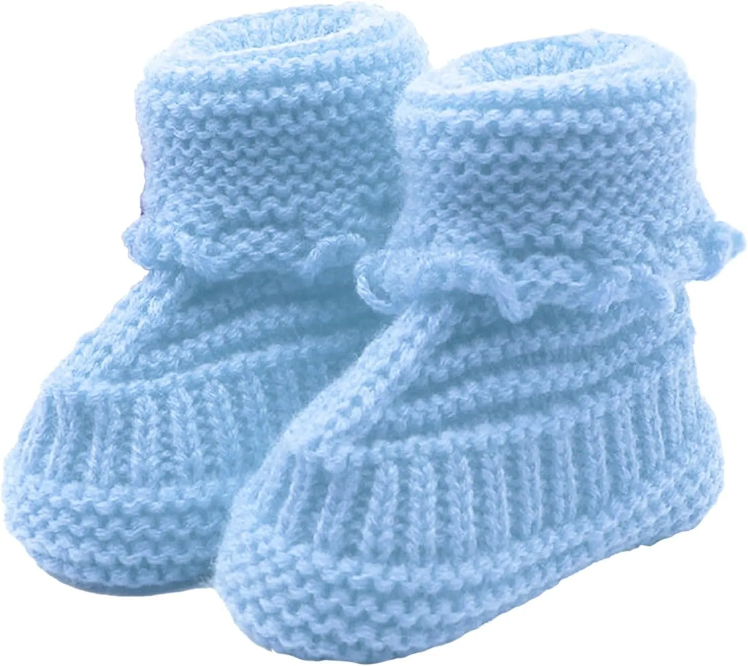 Baby Booties Newborn First Walkers Cozy Shoes Warm Knit Soft Booties for Toddler Infant Boy Girl Non Slip Crib Shoes