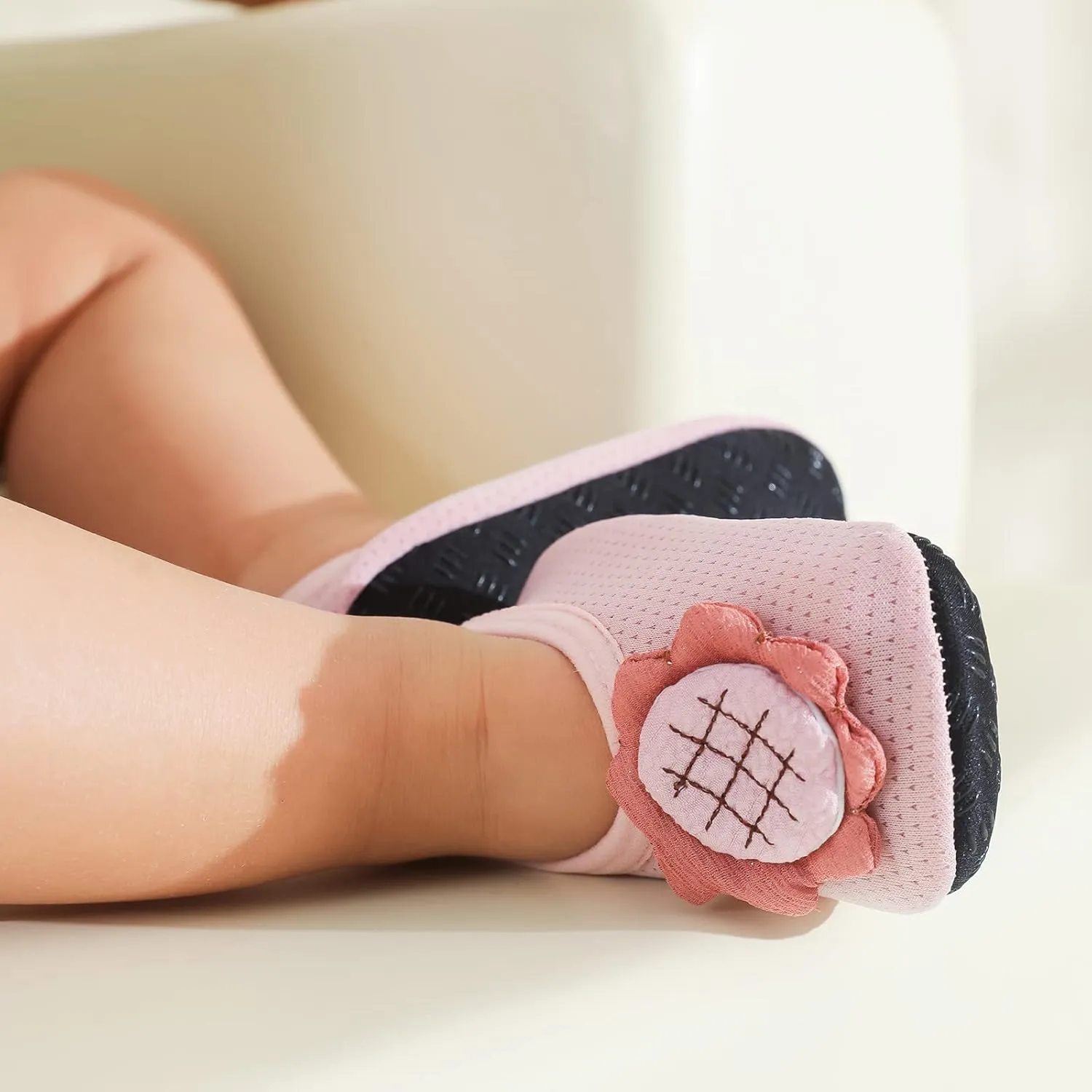 Baby Boy Shoes Socks for Children Baby Floor Floor Baby Toddler Socks Spring Soft Socks Non Shoes Flowers Mesh Gift B