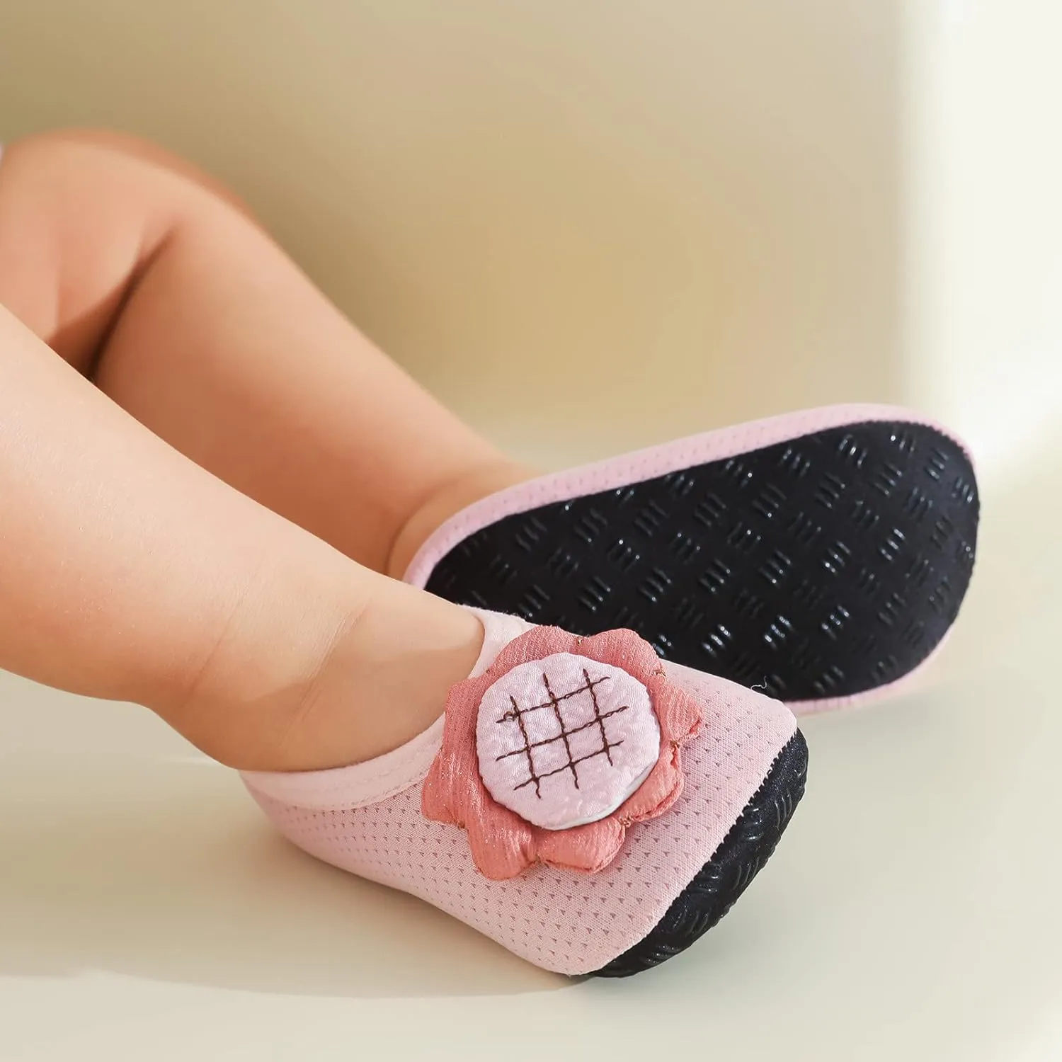 Baby Boy Shoes Socks for Children Baby Floor Floor Baby Toddler Socks Spring Soft Socks Non Shoes Flowers Mesh Gift B