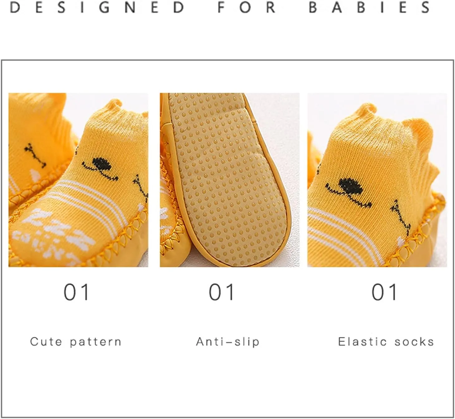 Baby Girl Shoes, 0-24 Months Newborn Baby Boys Girls Cartoon Sock Shoes Non-Slip First Walkers Shoes Black Boots