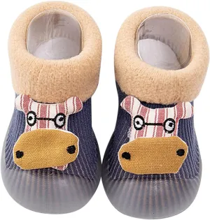 Baby Girl Shoes,Infant Toddle Footwear Winter Shoes Bottom Indoor Non Slip Warm Floor Cartoon Socks Shoes Work Shoes