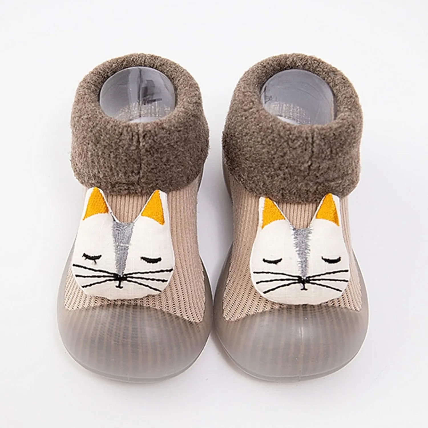 Baby Girl Shoes,Infant Toddle Footwear Winter Shoes Bottom Indoor Non Slip Warm Floor Cartoon Socks Shoes Work Shoes