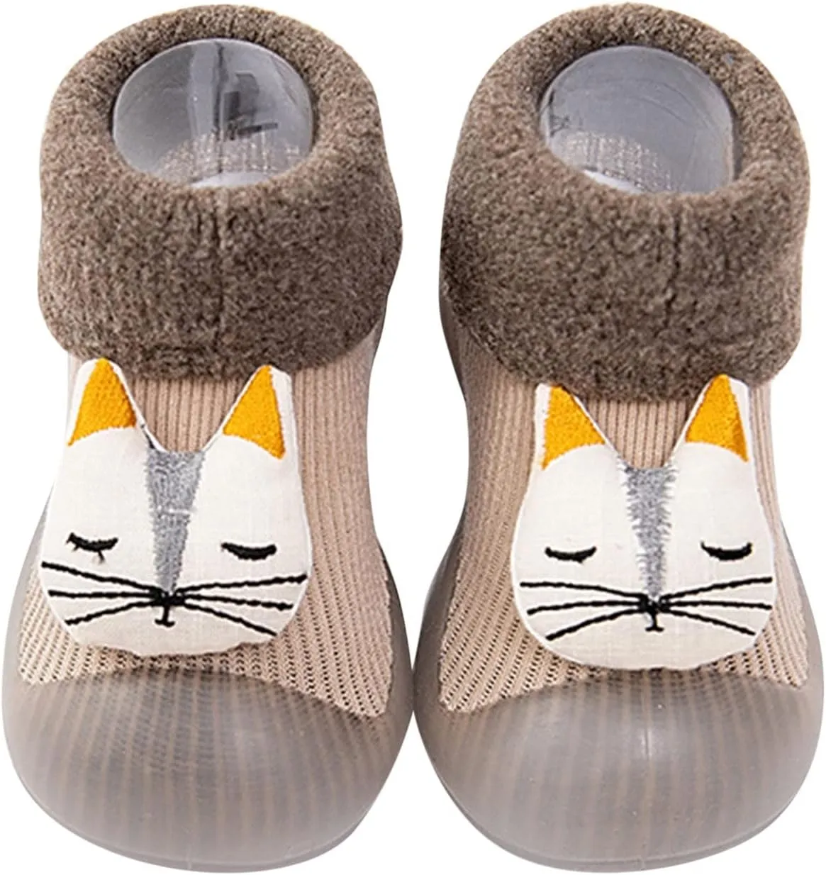Baby Girl Shoes,Infant Toddle Footwear Winter Shoes Bottom Indoor Non Slip Warm Floor Cartoon Socks Shoes Work Shoes