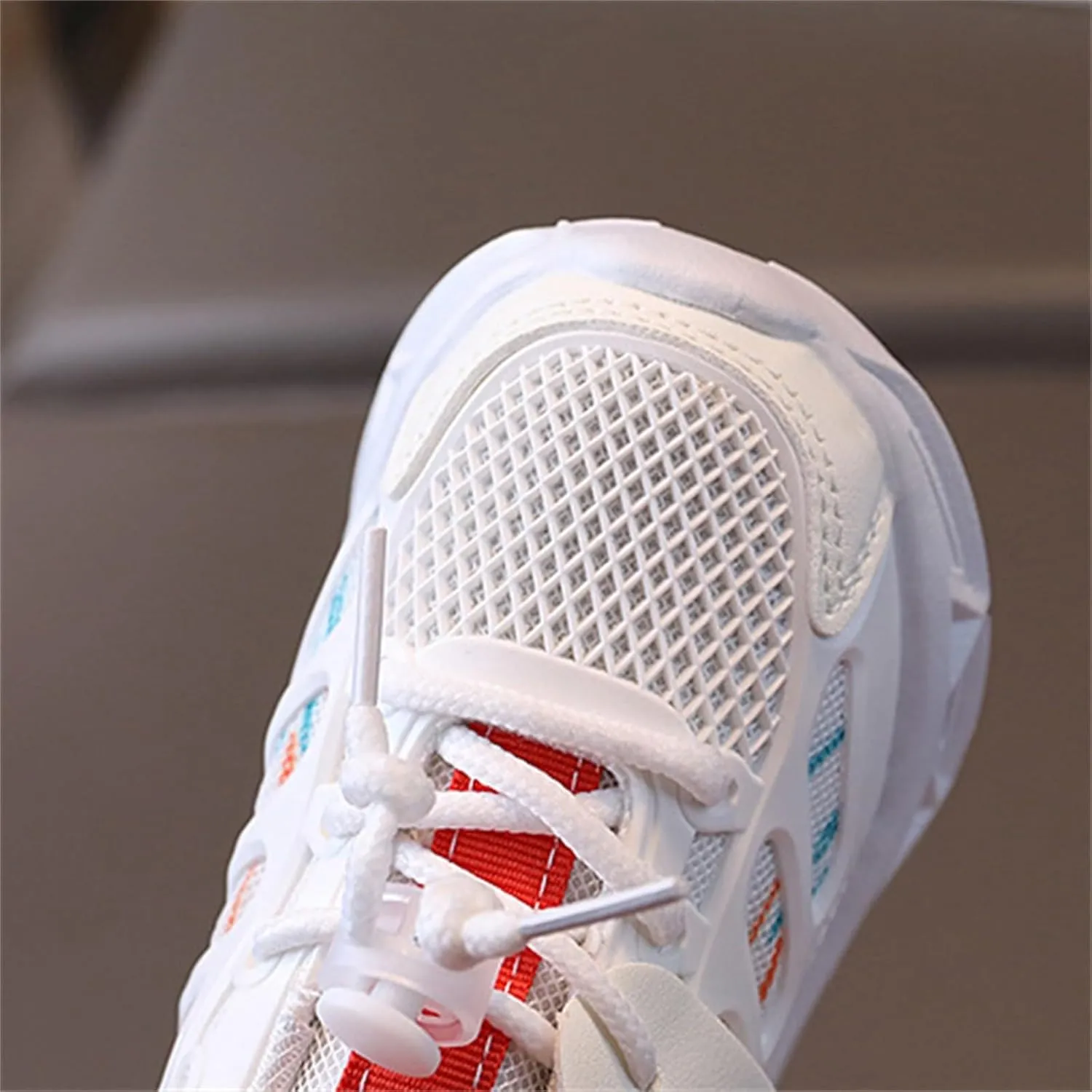 Baby Infant Leather Mesh Lights up Sneakers Lace Breathable First Walking Sport Shoes Toddler Non Slip Casual Sneakers