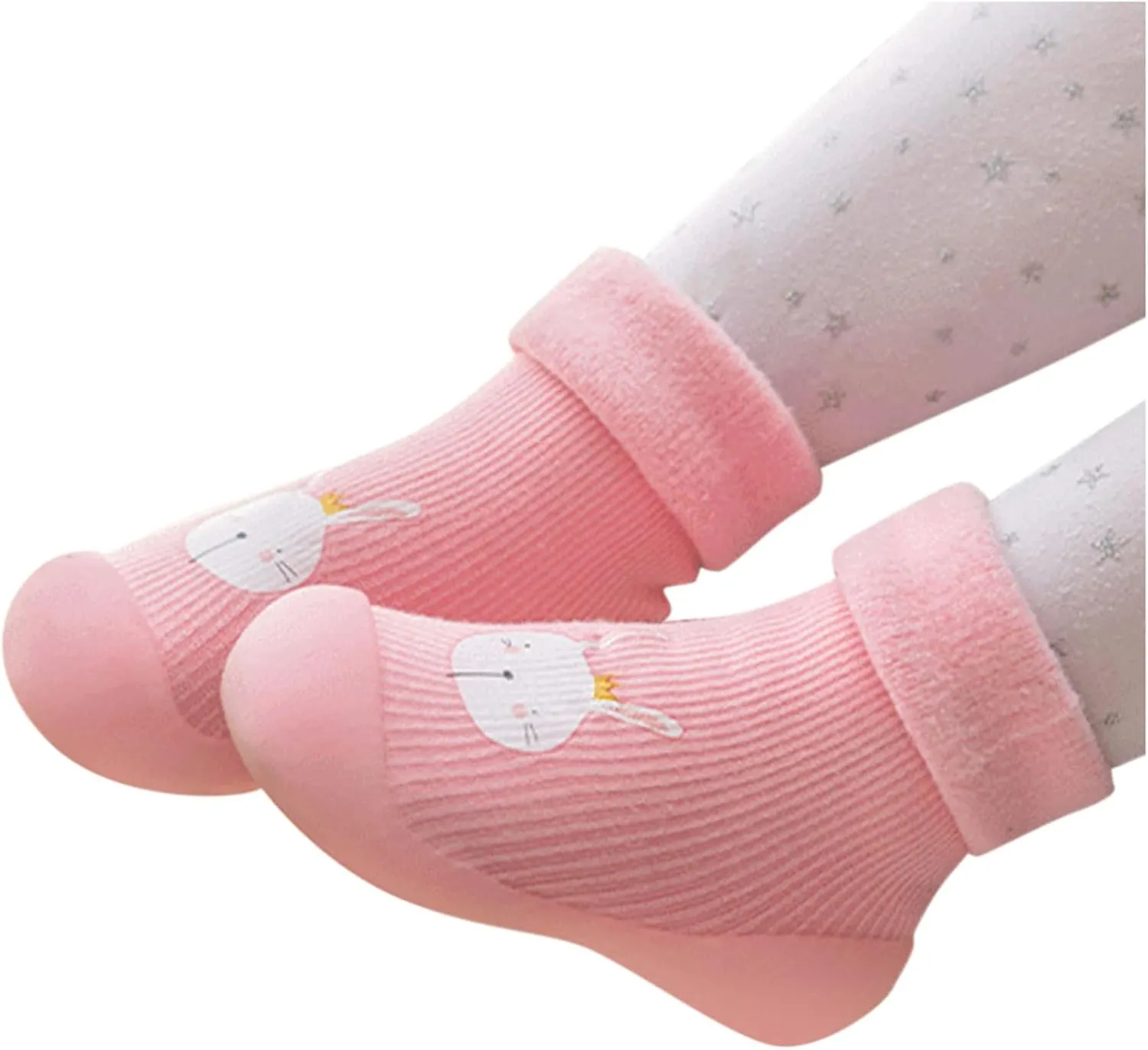 Baby Shoes Infant Boys Girls Socks Shoes Toddler Fleece WarmThe Floor Socks Non Slip Prewalker Shoes House Shoes