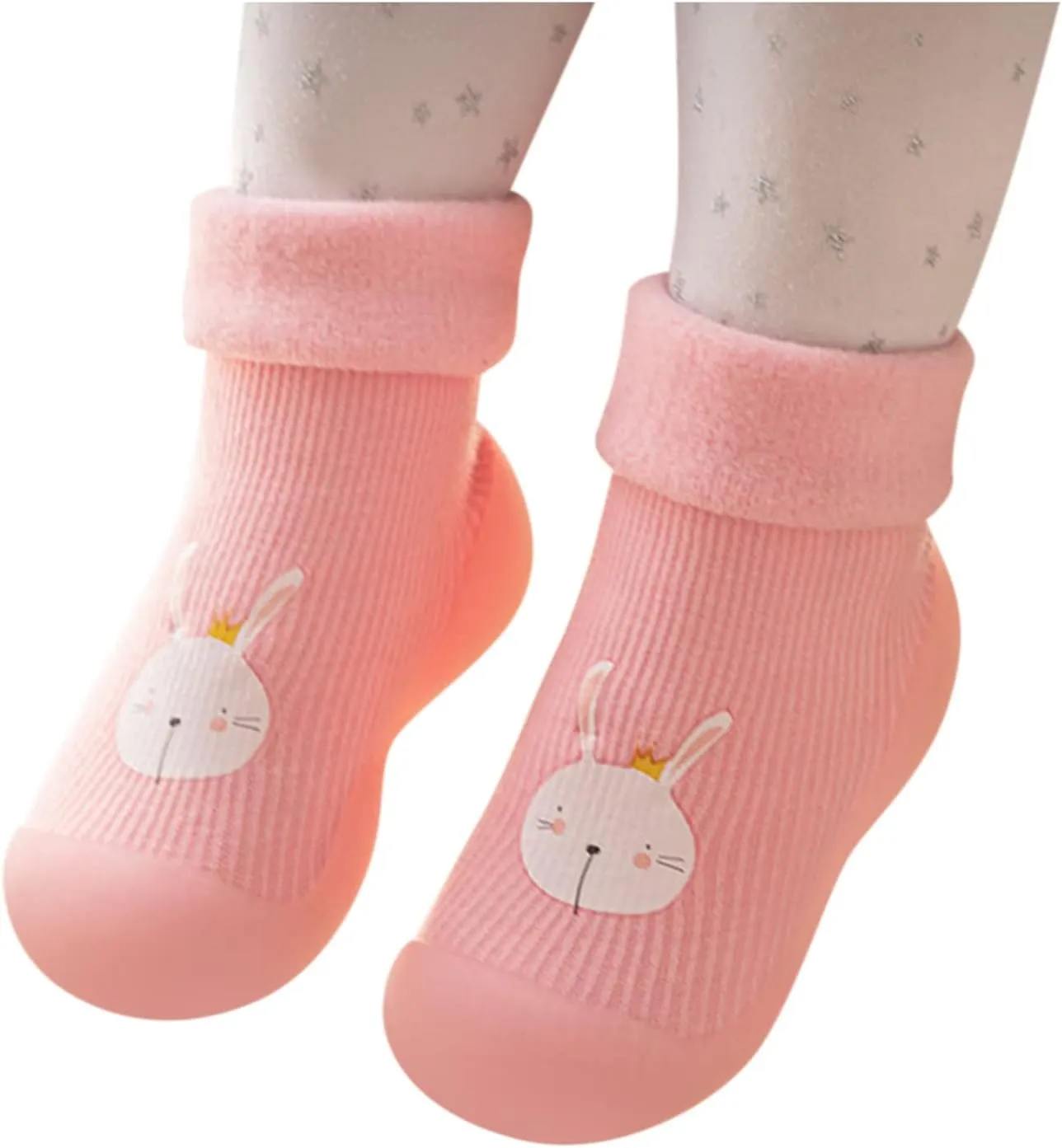 Baby Shoes Infant Boys Girls Socks Shoes Toddler Fleece WarmThe Floor Socks Non Slip Prewalker Shoes House Shoes