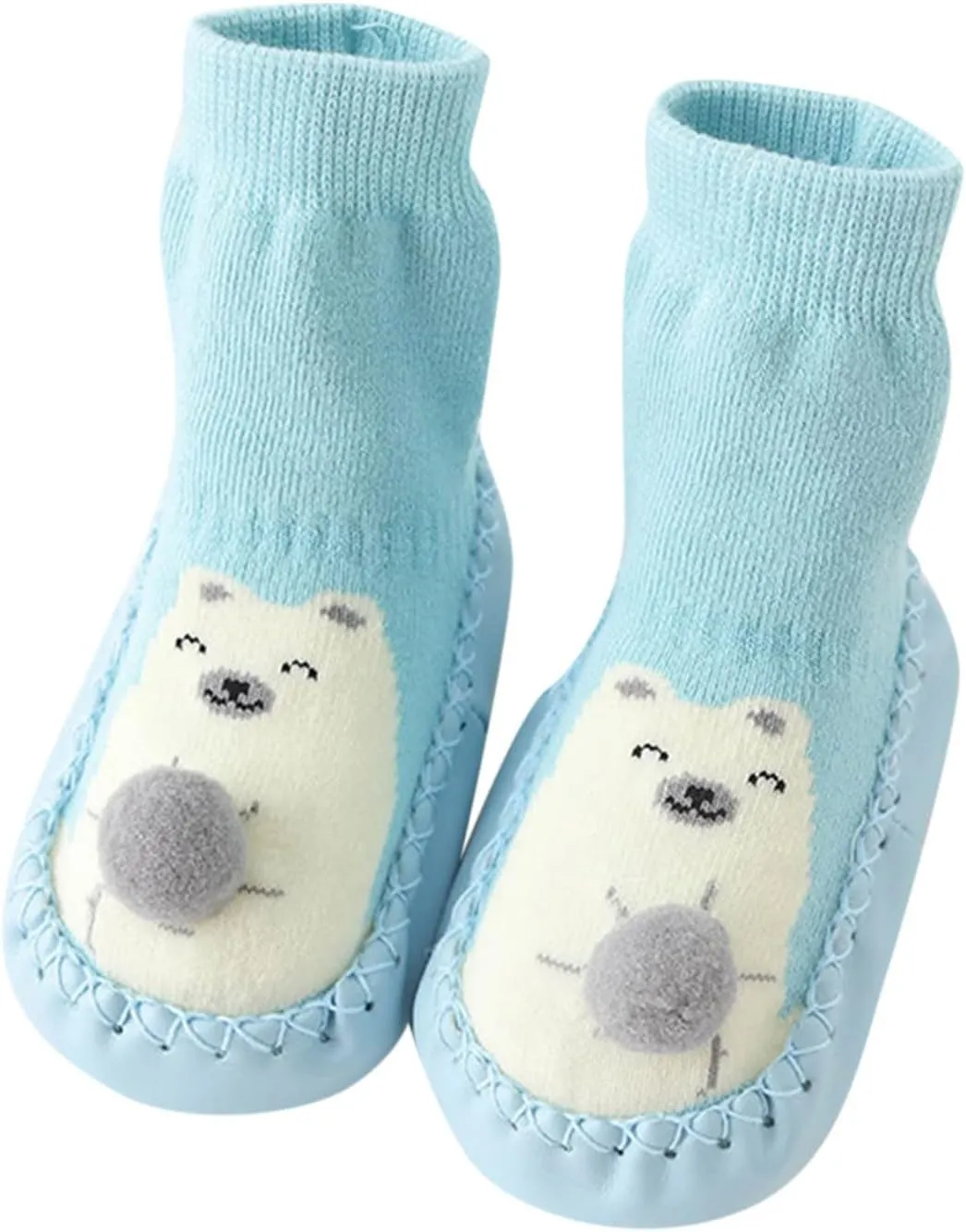 Baby Shoes,Autumn Winter Baby Shoes Cute Rabbit Bear Cartoon Children Cotton Warm Soft Non Slip Floor Boots