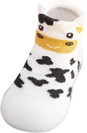 Baby Shoes,Boys Kids Girls Knit Rubber Solid Baby Stocking Shoes Slipper Socks Sole Toddler Warm Soft Baby Shoes