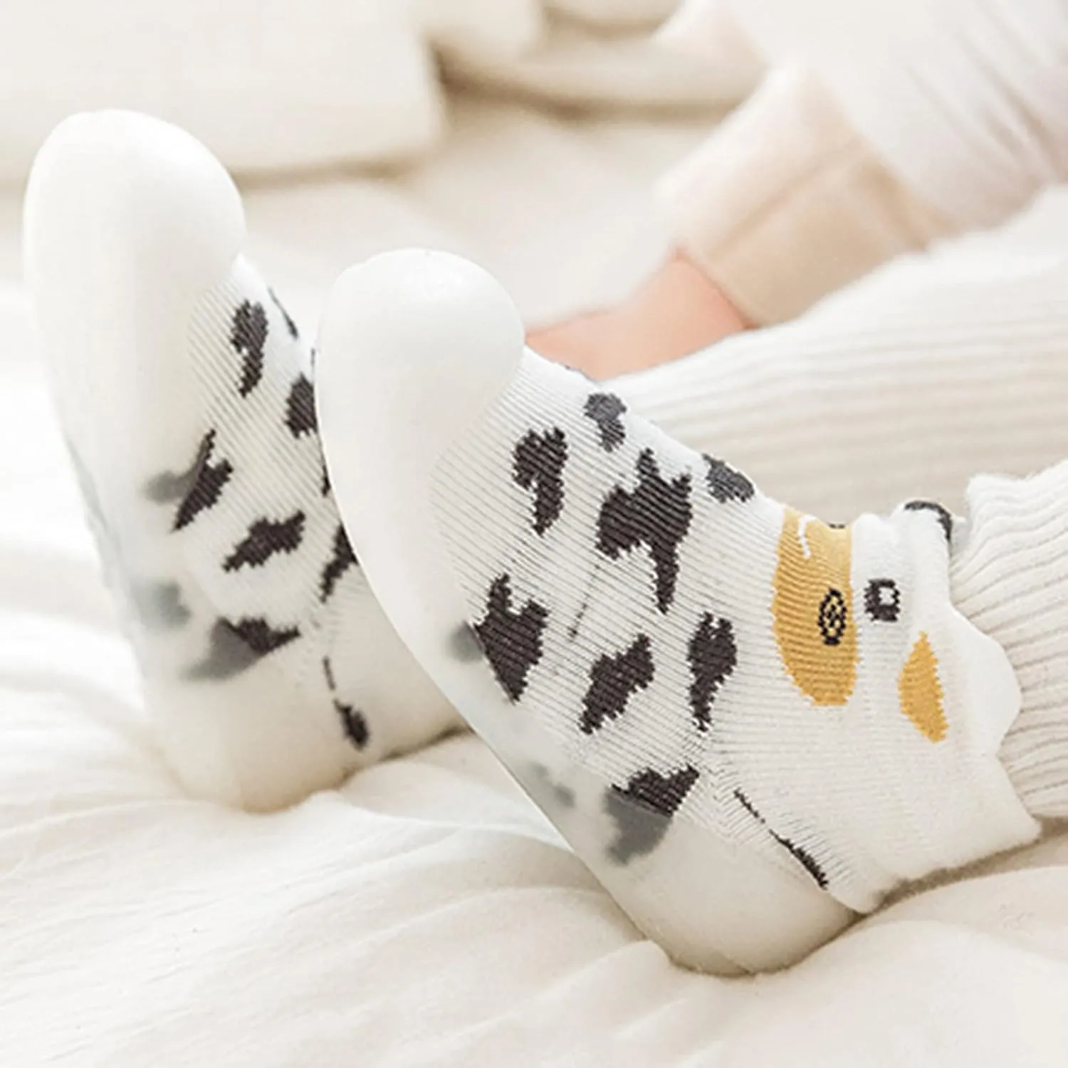 Baby Shoes,Boys Kids Girls Knit Rubber Solid Baby Stocking Shoes Slipper Socks Sole Toddler Warm Soft Baby Shoes