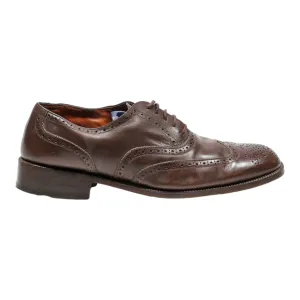 BALLY Brogue Shoes Brown Leather Mens UK 9