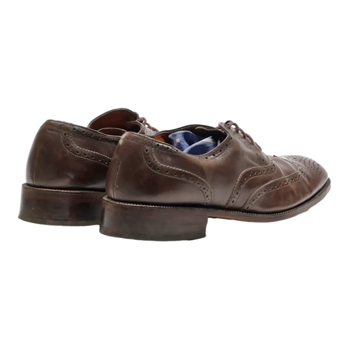 BALLY Brogue Shoes Brown Leather Mens UK 9
