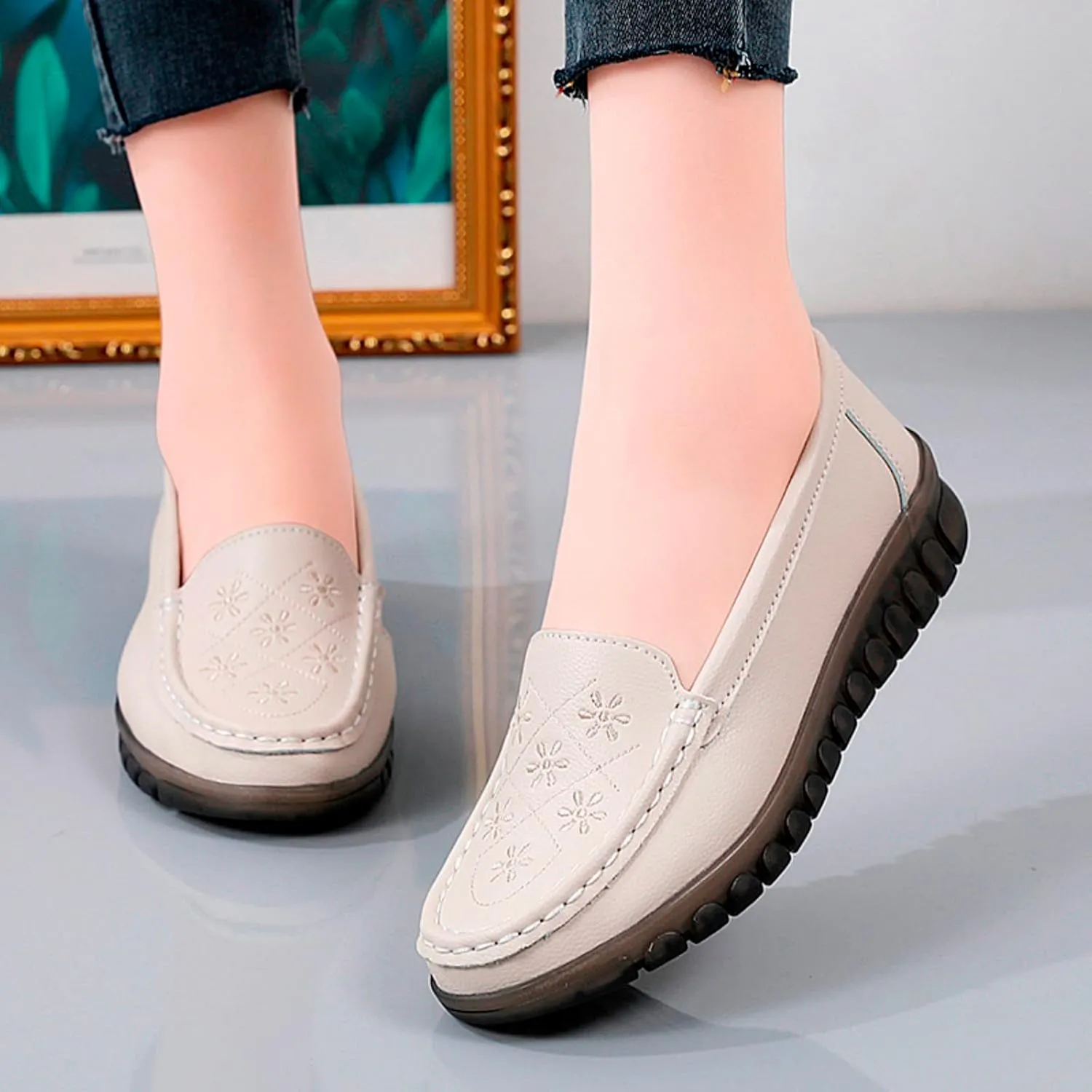 Barefoot Shoes Women Fashion Sneakers for Women 2024 Black Loafers Women Closed Head Cute Cozy Christmas Running Shoes Women Wide Toe Box Trendy Casual