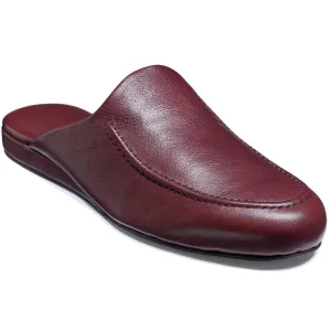 BARKER Birch Slippers - Mens - Burgundy Leather