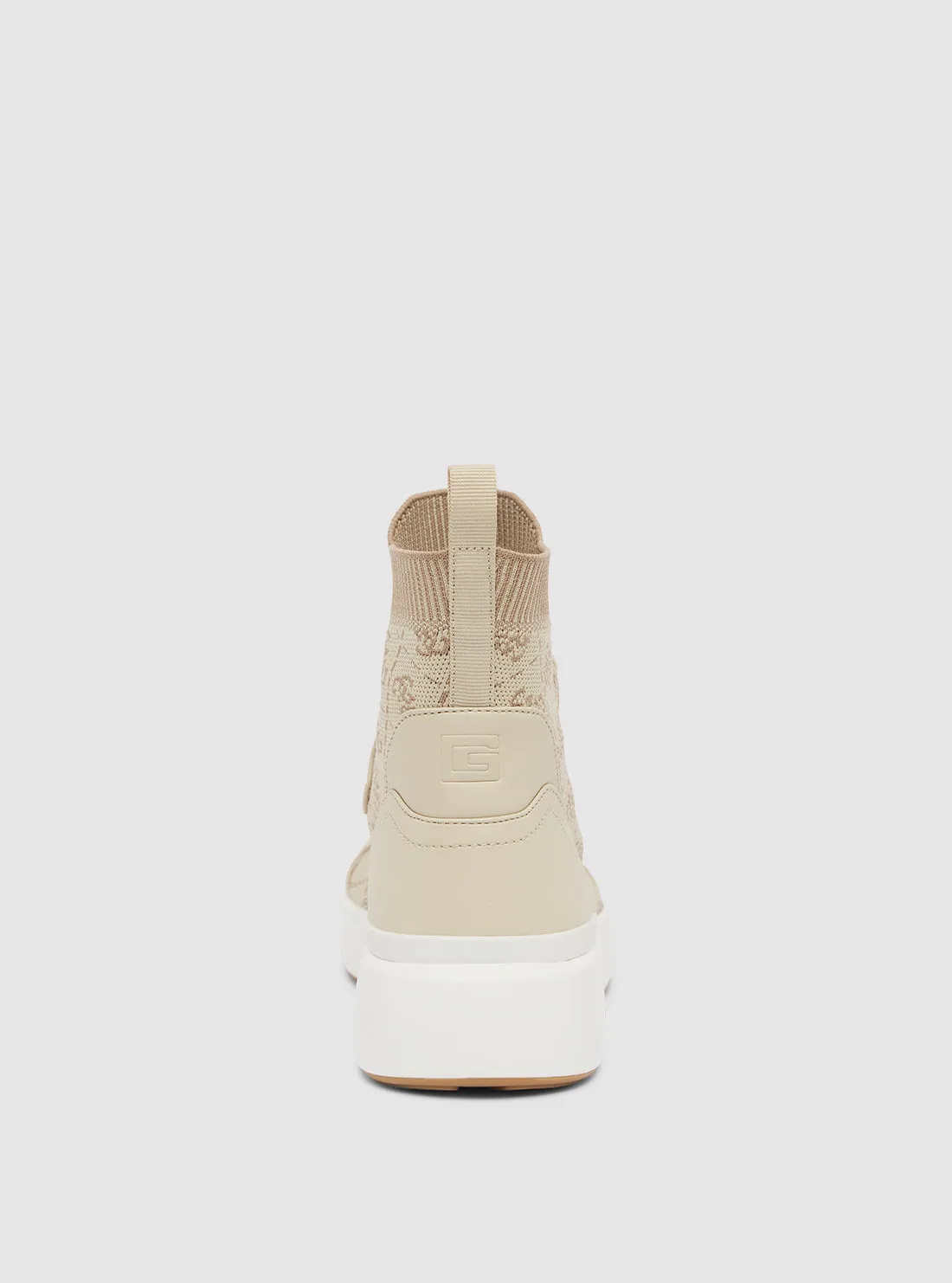 Beige Mannen High Top Sneakers