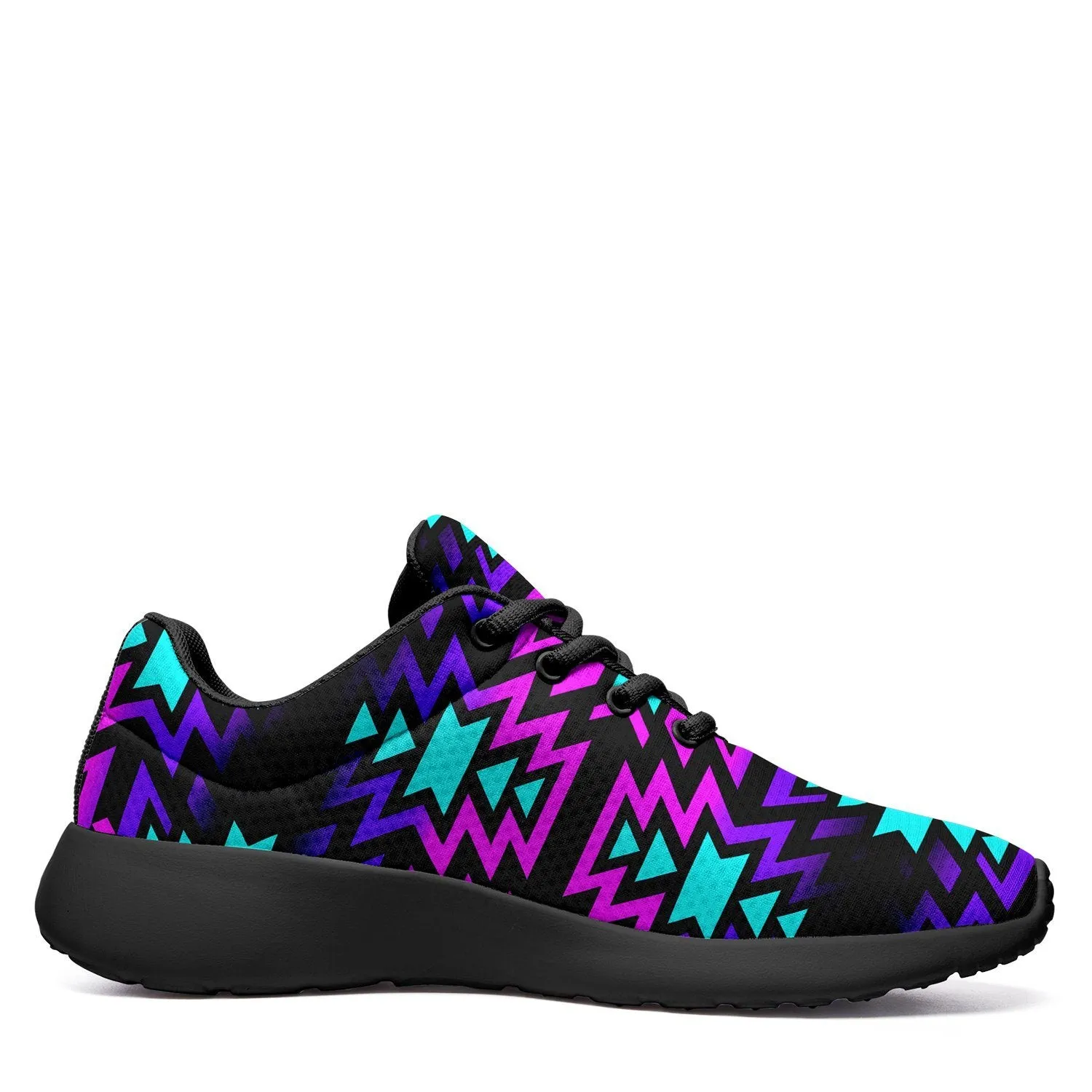 Black Fire Winter Sunset Ikkaayi Sport Sneakers