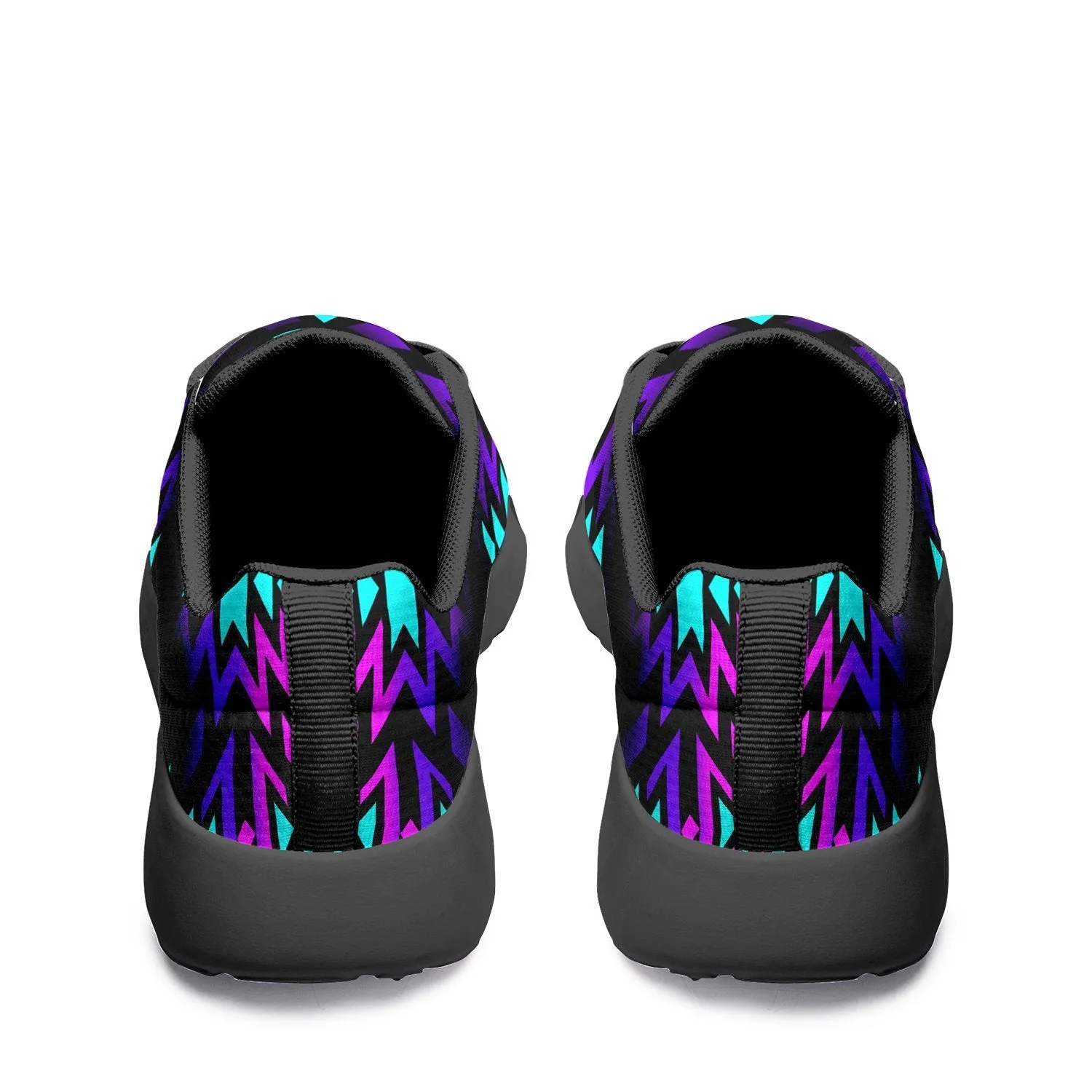 Black Fire Winter Sunset Ikkaayi Sport Sneakers