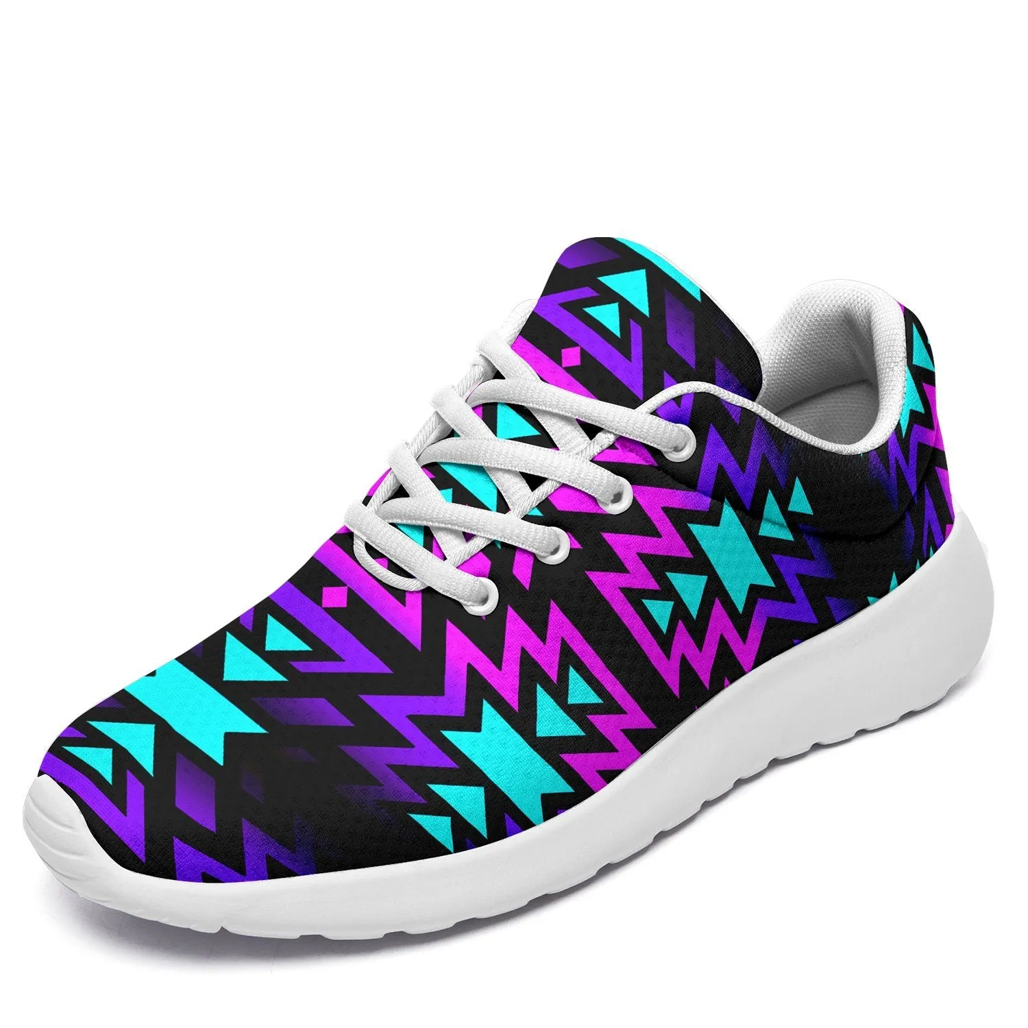 Black Fire Winter Sunset Ikkaayi Sport Sneakers