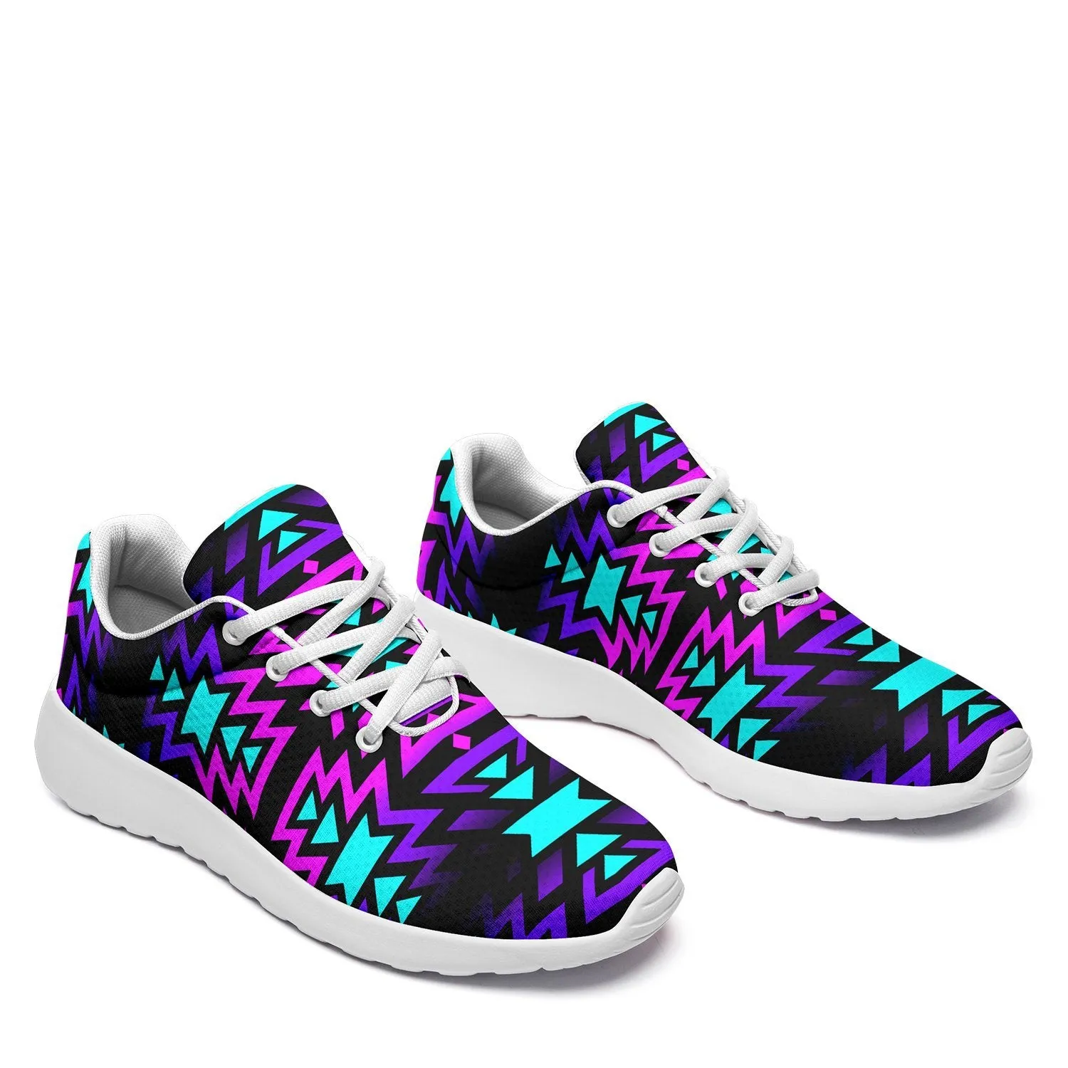 Black Fire Winter Sunset Ikkaayi Sport Sneakers