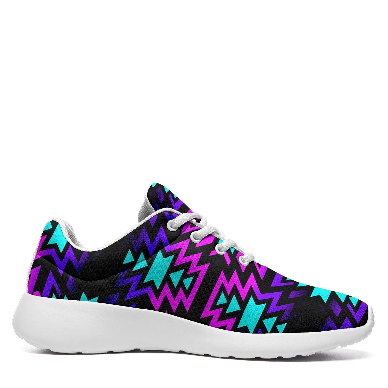 Black Fire Winter Sunset Ikkaayi Sport Sneakers