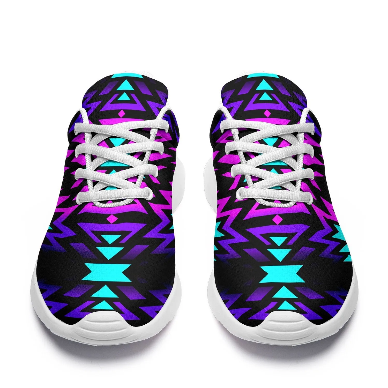 Black Fire Winter Sunset Ikkaayi Sport Sneakers