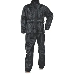 Black Women SH2215L Lightweight Oxford Nylon Black Water Resistant Rain Suit