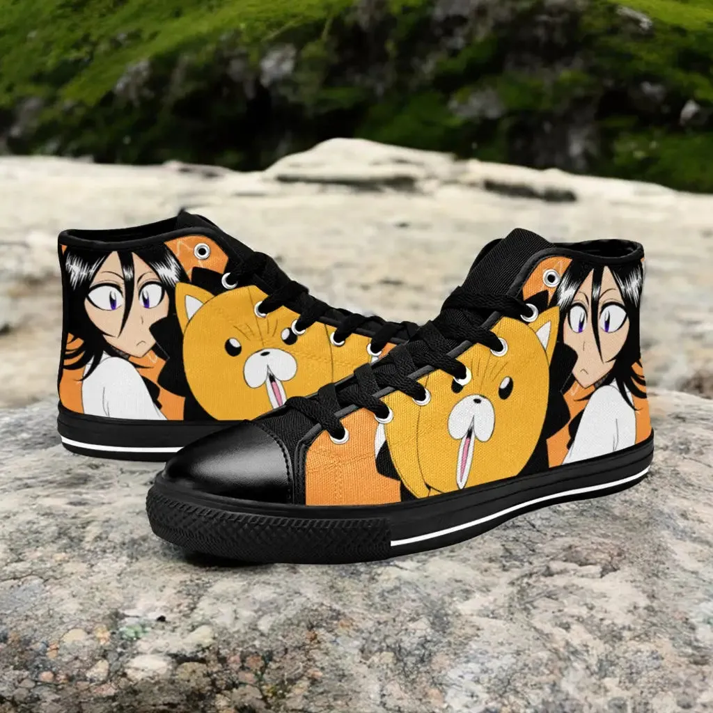 Bleach Rukia Kuchiki Kon Shoes High Top Sneakers for Kids and Adults