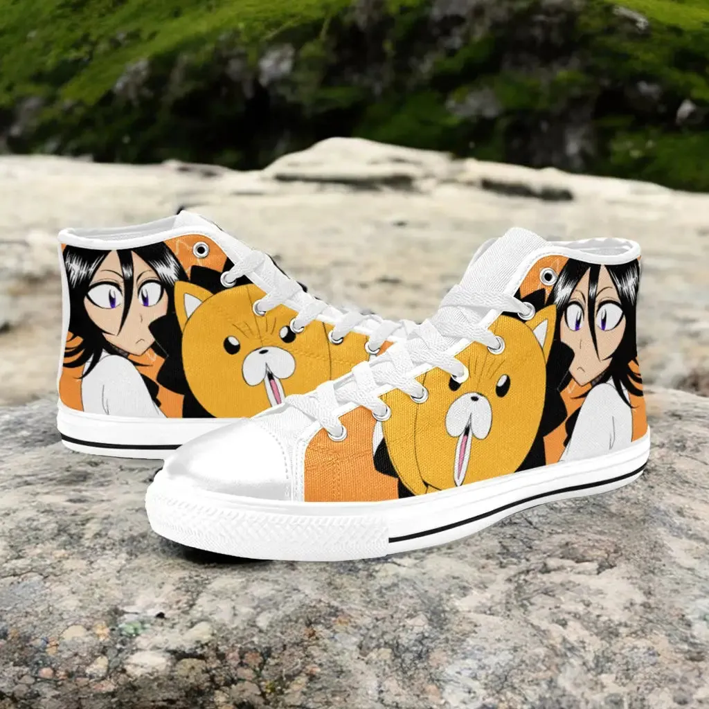 Bleach Rukia Kuchiki Kon Shoes High Top Sneakers for Kids and Adults